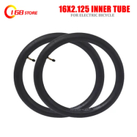 16inch Electric bicycle tyre inner tube 16X2.125 bike Inner Tube with a Bent Angle Valve Stem butyl rubber lightning shipment