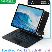 Magic Keyboard for iPad Pro 12.9 5th 4th 3rd LCD Display Magnetic Floating Keyboard Case for iPad Pro 12.9 Multi-Touch GK04