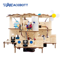 ACEBOTT STEM School Smart Home Kit Education Solution Series with Teaching Resource for Arduino Uno R3 ESP32