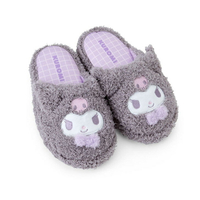 【震撼精品百貨】酷洛米_Kuromi~Sanrio 日本SANRIO三麗鷗 酷洛米兒童絨毛造型室內拖鞋18cm-大臉*28759