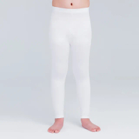 【WIWI】【現貨】MIT溫灸刷毛發熱褲 兒童-純淨白 100-150(0.82遠紅外線 迅速升溫 加倍刷毛 3效熱感)