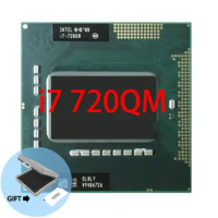 Intel Core i7-720QM i7 720QM SLBLY 1.6 GHz Quad-Core Eight-Thread CPU Processor 6W 45W Socket G1 / rPGA988A