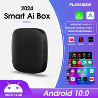 2024 Carplay Ai Box Wireless Android Auto Smart TV Box Car Intelligent System Android 10.0 For Mazda Volvo Benz Toyota Kia Ford