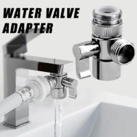 Zinc Alloy/Plastic Switch Faucet Adapter Kitchen Sink Splitter Diverter Toilet Bidet Shower Bathroom Kitchen Water Tap Connector