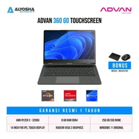 Advan 360 GO AMD Ryzen 3 3200U 8GB SSD 256GB 14″FHD IPS Touchscreen Win11