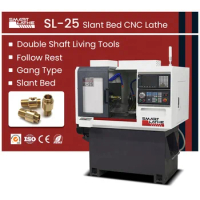 SL-25 mini CNC Lathe automatic high precision metal Slant Bed CNC lathe Machine