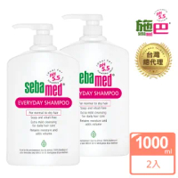 【SEBAMED 施巴】健康洗髮-溫和/油性 1000ml 任選二件組(送油洗50mlx1)