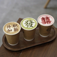 4inch Sugar Powder Coffee Text Blessings Sprinkling Powder Printing 3 Sieve Mold Latte Art Milk Tea