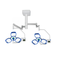 MT MEDICAL Ceiling Mounted Room Operating Light LED Surgical Operation OT Lights Shadowless 2 Arms