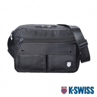 K-SWISS  Shoulder Bag 運動斜肩包-黑