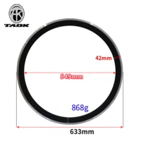 TAOK700C road car rim sports car rim dead fly bicycle knife ring aluminum alloy double-layer hub steel ring