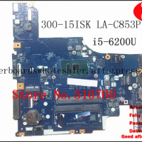 PLACA BASE For Lenovo 300-15ISK Laptop motherboards LA-C853P i5-6200U onboard tested &amp; working perfect