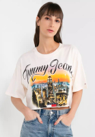 Tommy Hilfiger Oversized Crop Vintage City Short Sleeve - Tommy Jeans