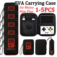 Handheld Game Console Case Bag for Miyoo Mini Plus Carrying Case for Anbernic RG35XX Game Console Organizer Bag With Lanyard