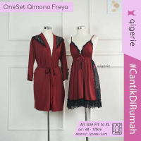FREYA QIGERIE | Baju Tidur Kimono Sexy | Lingerie Kimono One Set