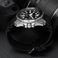 For Seiko NO 5 Watch diving strap waterproof Bracelet men silicone strap black blue silicone strap 20 mm 22 mm strap