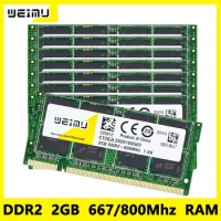 Wholesale DDR2 Laptop Memory Ram 667 800Mhz PC2 5300 6400 200Pins 1.8V Unbuffered Upgrade Sodimm DDR2 Notebook Memories RAM