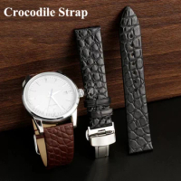 Crocodile leather strap genuine Leather Watchband For Longines Tissot Vacheron Constantin VC Universal style Soft Strap