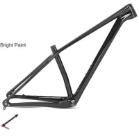 Witter carbon fiber mountain bike frame M8 unmarked all-black barrel axle cross-country bike 27.5/29 inch frame