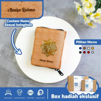 Al Quran Saku Al Wafa Tsumun Custom Nama - Al Quran Resleting A7 - Al Quran Travelling