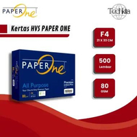 Kertas HVS F4 80 gram paperone | Copier 1 Rim (500 lembar) Kertas HVS F4 Kertas Fotocopy