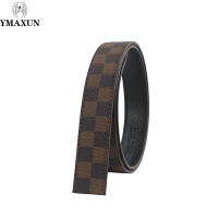 《501》 เข็มขัด 3.5cm หัวเข็มขัดอัตโนมัติแบบกว้างสำหรับผู้ชาย สายรัดเอวหนังแท้ไม่มีสายรัดศีรษะสำหรับ