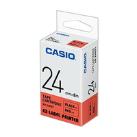 CASIO 卡西歐 XR-24RD1 24mm 紅底黑字 標誌帶/標籤帶