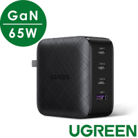 綠聯 氮化鎵GaN充電器 Type-C 65W (3C1A）快充版