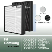 Replacement HEPA Carbon filter for Samsung Air purifier AX32BG3100GG AX32BG3100GGEU CFX-K1001/EU