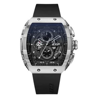 EXPEDITION E 6782 MC RSSBASL Chronograph Black Silver Rubber Strap Men's Watches