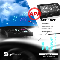 【299超取免運】T7hb【APP 第四代 OBD-II HUD 】抬頭顯示器 OBD2接頭適用 溫度電壓同步顯示 台灣製造