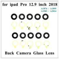 10Pcs Rear Back Camera Glass Lens With Adhesive Sticker Replacement for Ipad Pro 12.9 Inch 2018 3rd Gen A1876 A1895 A1983 A2014