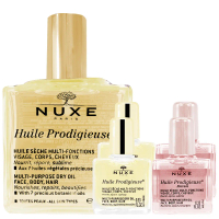 NUXE 全效晶亮精華油優惠組(全效晶亮精華油100ml+全效晶亮精華油10ml*2+全效花香精華油10ml*2)(效期2025.05 正貨)