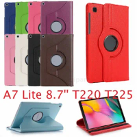 8.7'' Coque for Samsung Galaxy Tab A7 Lite 2021 8.7 T220 T225 Case 360 Rotation Smart PU Case for Samsung A7 Lite 8.7 T220 Cover
