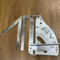 Bàn chia độ và thước 45 độ