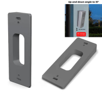 Mount Wireless Video Doorbell Angle Adjustment Adapter Mounting Plate Bracket