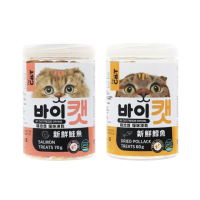 【喵洽普】貓咪凍乾鮭魚鱈魚系列 60-70g/罐；四罐組(貓零食 凍乾零食 鮭魚凍乾 鱈魚凍乾)