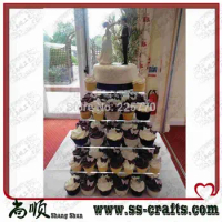 5 Tier Tier Acrylic Cupcake stand for Wedding Party