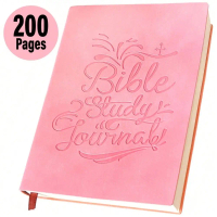 Boleh alih 200 Halaman Bible Study Journal Notebook Bekalan Kajian A5 Pad Nota Tebal Kaedah S.O.A.P 