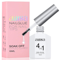AILLSA Gel Nail Glue for Nail Tips Solid Super Strong Soft Gel Glue 15g Professional Fake Nail Glue 