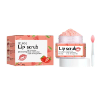Eelhoe krim Scrub bibir, pelembab bibir warna ajaib