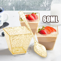 【New Arrivals】10pcs cup + tutup jelly puding dessert Cup Arkilik puding jelly cup mika cup dessert p