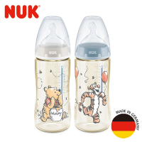 德國NUK-迪士尼寬口徑PPSU感溫奶瓶300ml*2-款式隨機