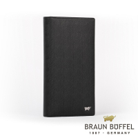 【BRAUN BUFFEL 德國小金牛】台灣總代理 HOMME-M 17卡長夾-黑色/BF306-301-BK