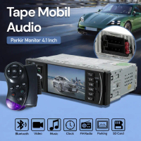 MALAKU MALL Kklusb Tape Mobil Audio Bluetooth MP5 Parkir Monitor Plug ISO 4.1 Inch - 4022D