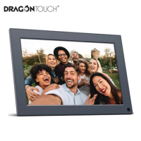 Dragon Touch Digital Photo Frame Smart10 WiFi 10'' HD IPS Touch Screen Picture Frame with Magnetic Stand Share Photos and Video