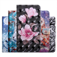 3D Fashion pattern Painted Flip Leather Wallet Magnetic Case For Xiaomi POCO M2 M3 M6 X5 X6 C31 C65 CC9 NOTE 10 PRO Lite 4G