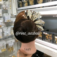 RINC - Cucuk Bunga Cempaka Perak Premium Tebal / Tusukan Rambut Bali / Elegan dan simple