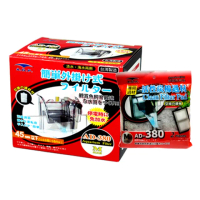 【ADP 水族先生】AD380 外掛過濾器+2片專用高性能活性碳過濾板/停電免加水(台灣製造/淡、海水均適用)