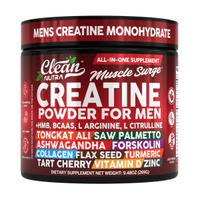 ผงครีเอทีนออลอินวัน Clean Nutra สำหรับผู้ชาย ผสม HMB BCAAs ตองกัต อาลี อัชวกันดา คอลลาเจน และอื่นๆ เ